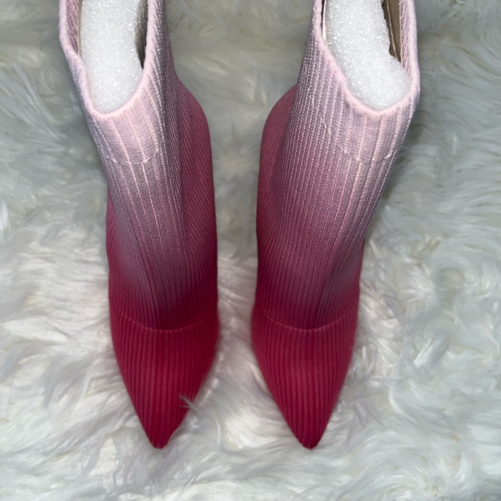 Steve Madden Dianne Knit Stiletto Booties Size 7.5 - Picture 2 of 6